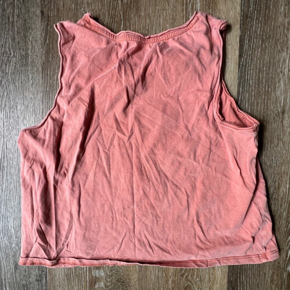 Colsie Graphic Tank Top Womens Small Pink Tiger Print Sleeveless Crop Tee - Picture 6 of 7